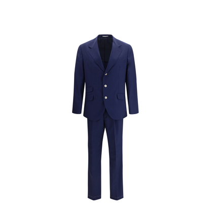 MAYFEYR - Brunello Cucinelli - Single Breasted Suit With Peak Lapels - M032PLDWHC350