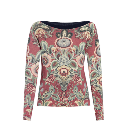 Sweater with floral motif