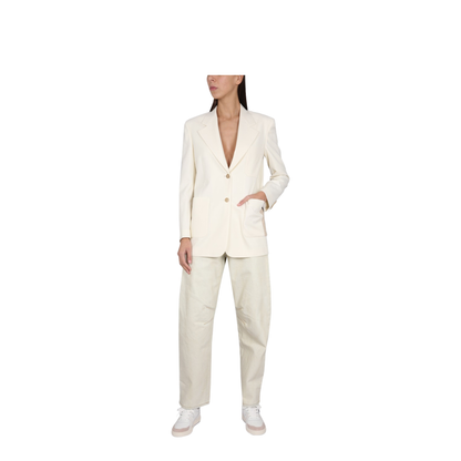 Blazer with Knit Detail
