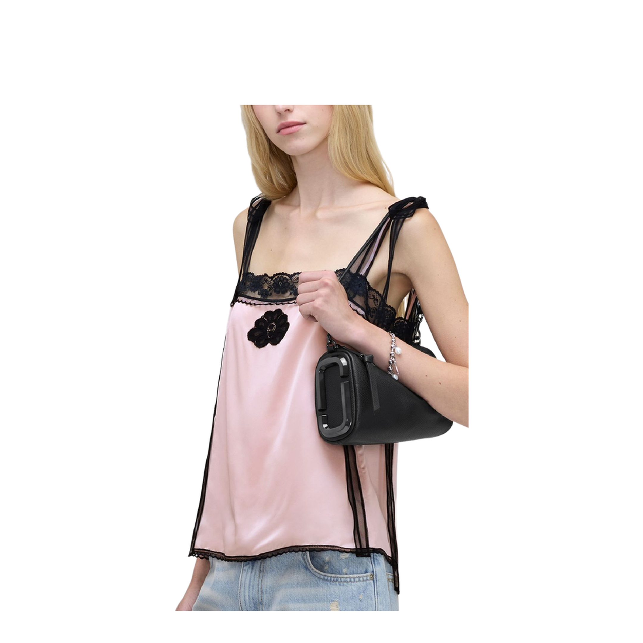 The Snapshot Calf Leather Shoulder Bag - Black