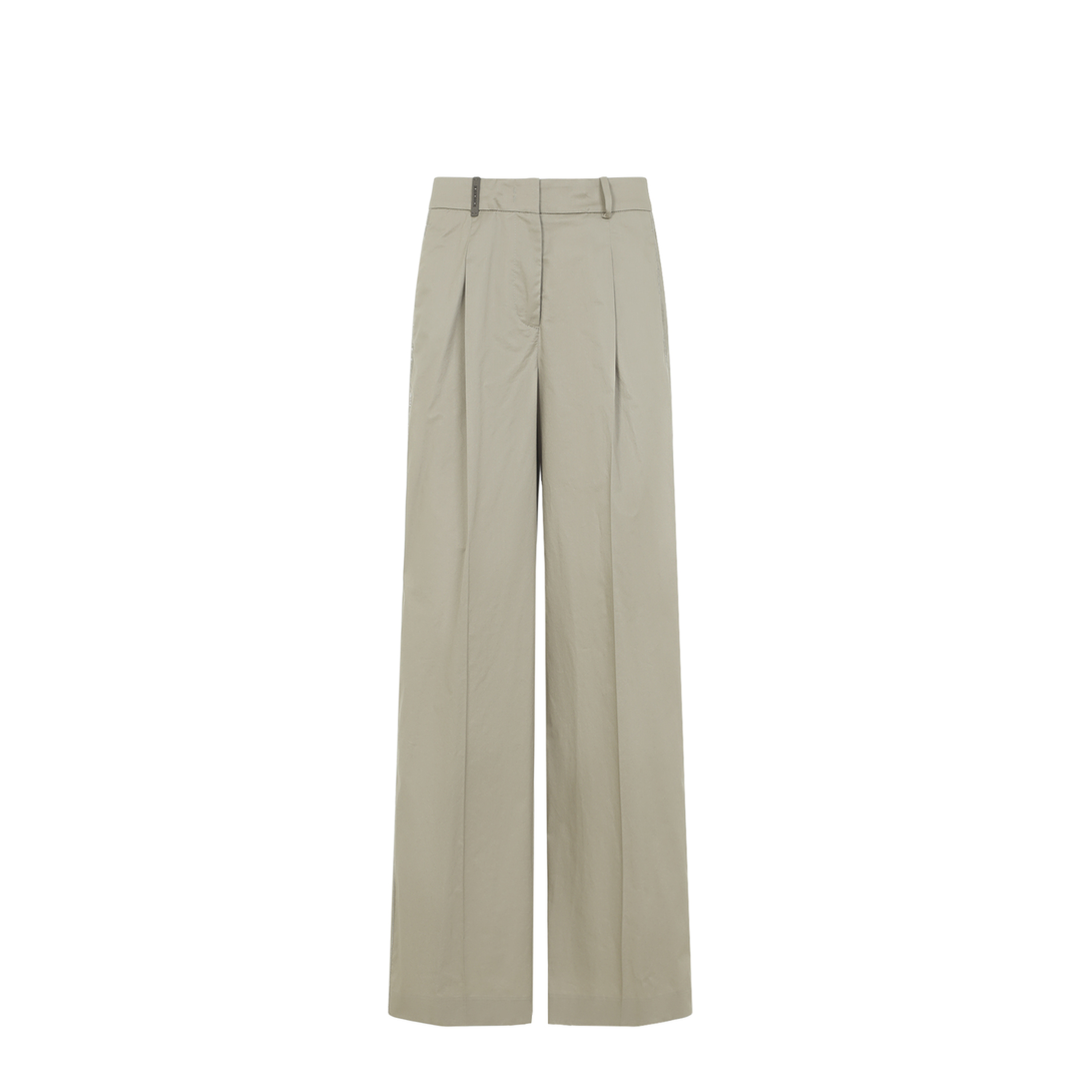 MAYFEYR - PESERICO - Green Cotton Pants - A0468301979136