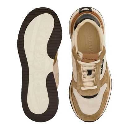 MAYFEYR - Ferragamo - Atlantic Waterproof Fabric And Suede Sneakers - 02A1300787605
