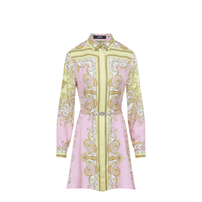 Printed Twill Shirt Dress