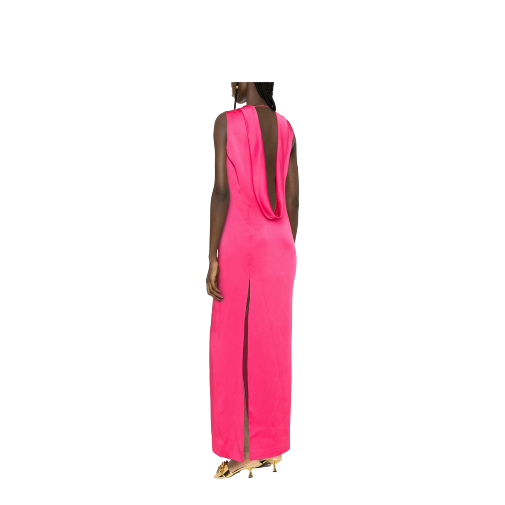 Long Dress With Ring Neckline