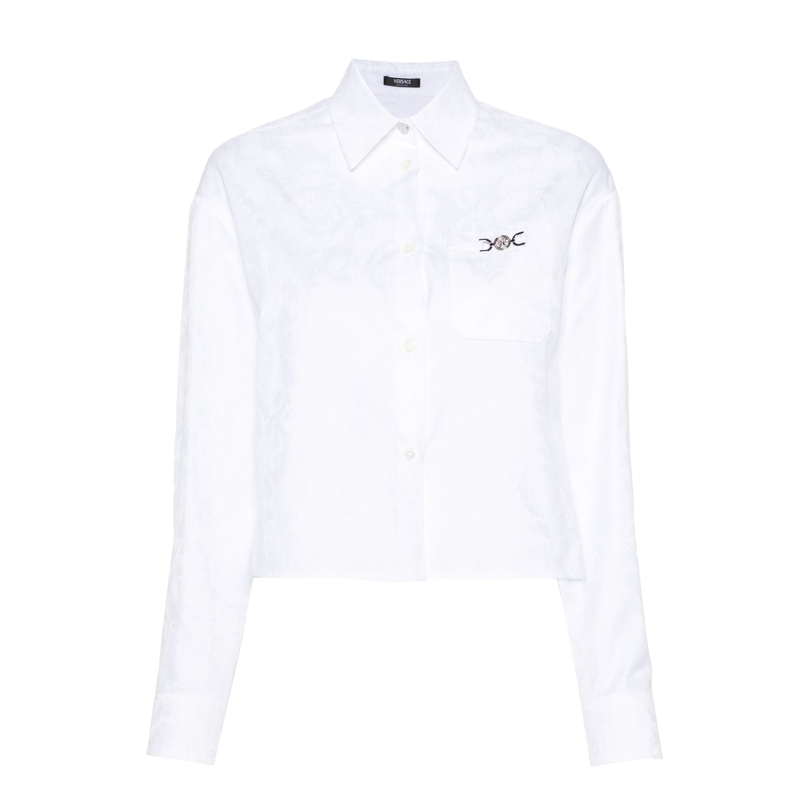 Versace Baroque Jacquard Crop Shirt