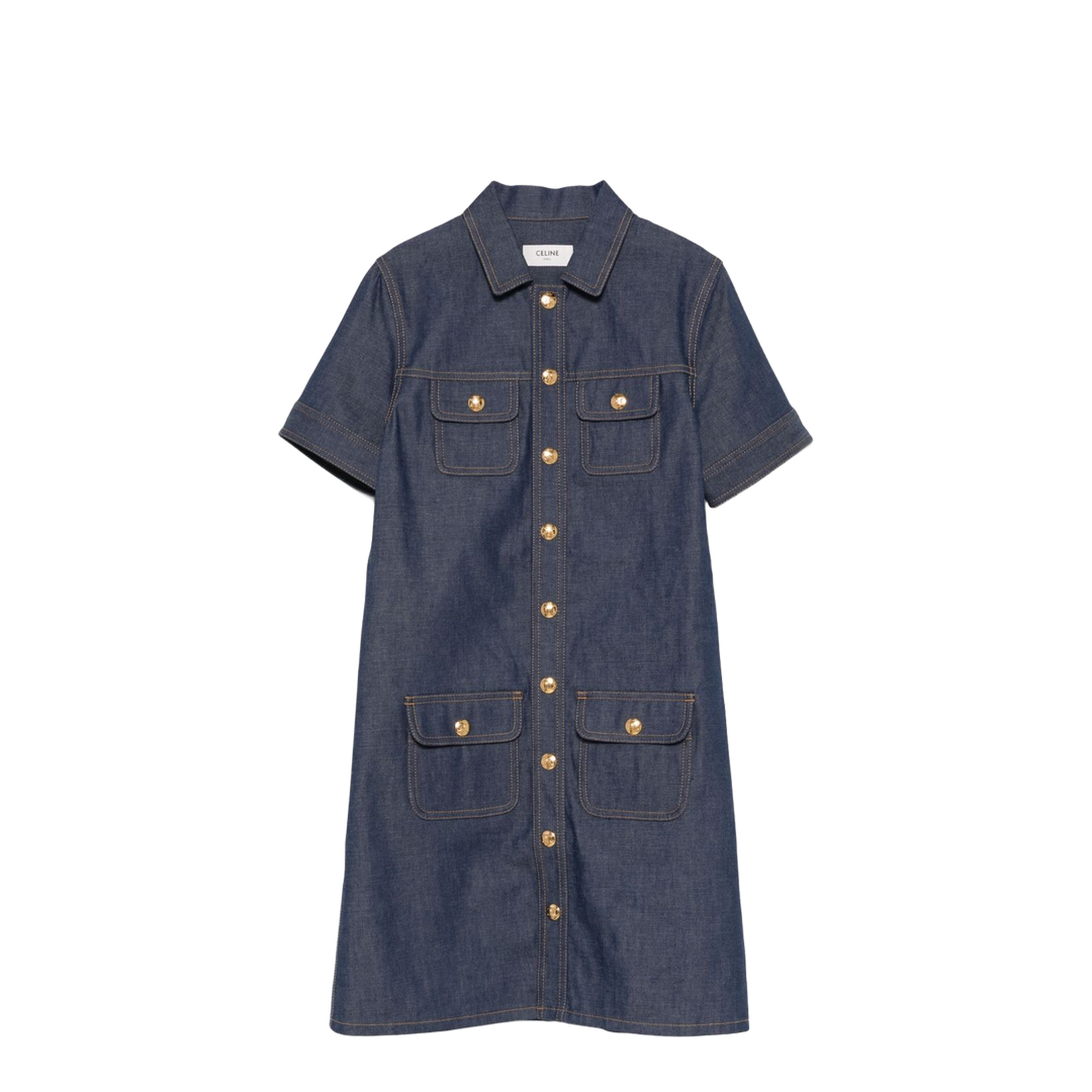 Denim Mini Chemisier Dress