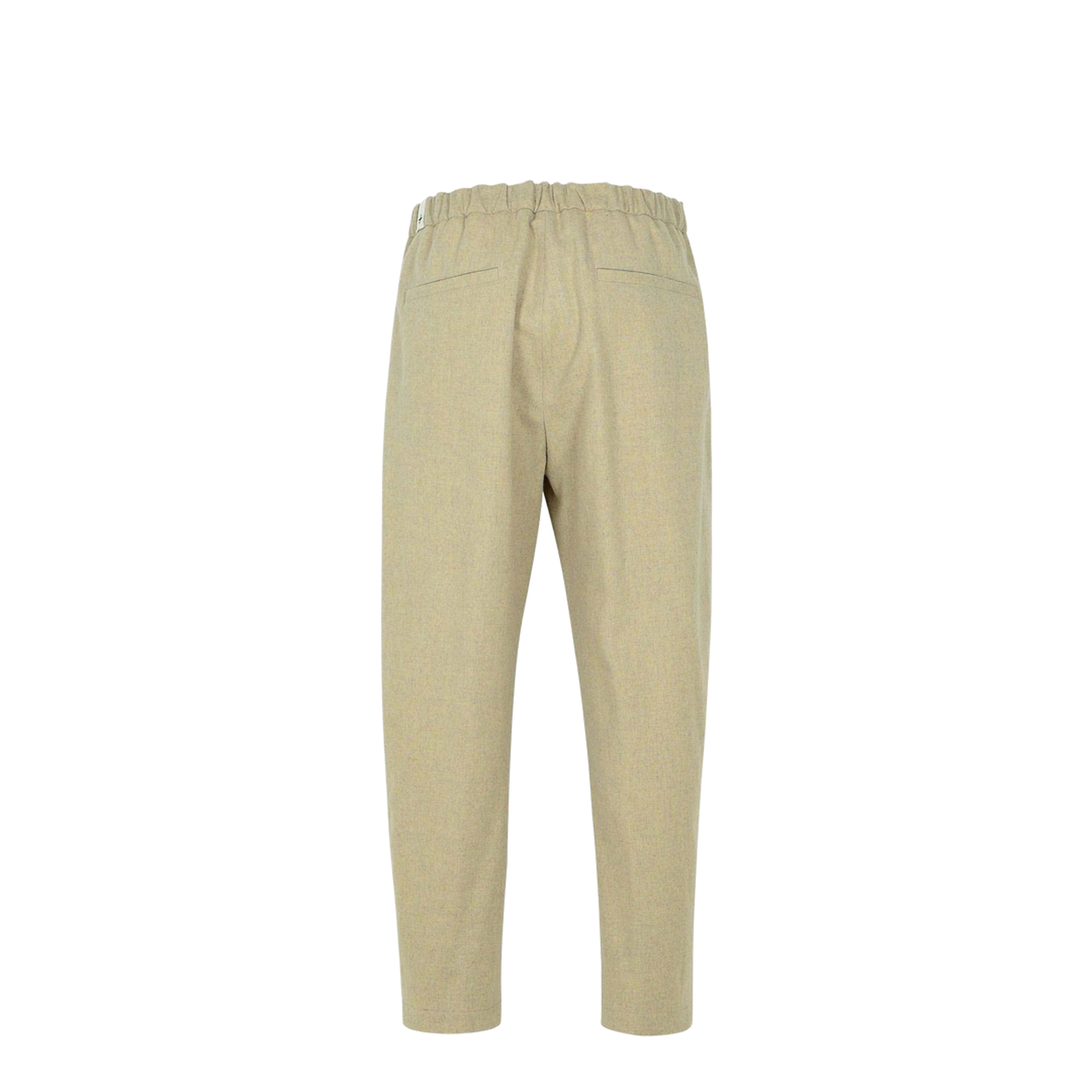 Beige Virgin Wool Trousers