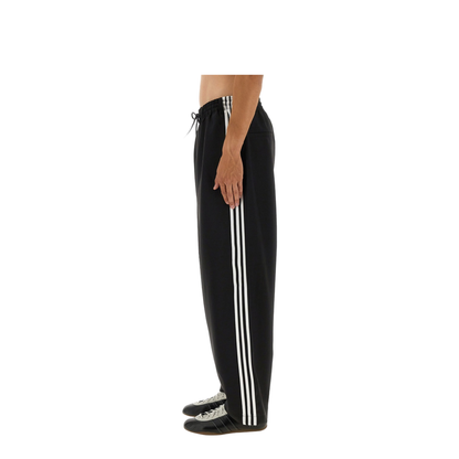 Black Drawstring Fastening Wide Leg Trousers