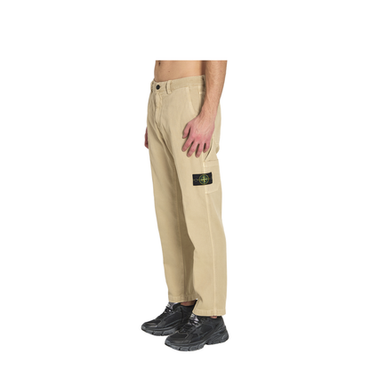 Beige Regular Pants