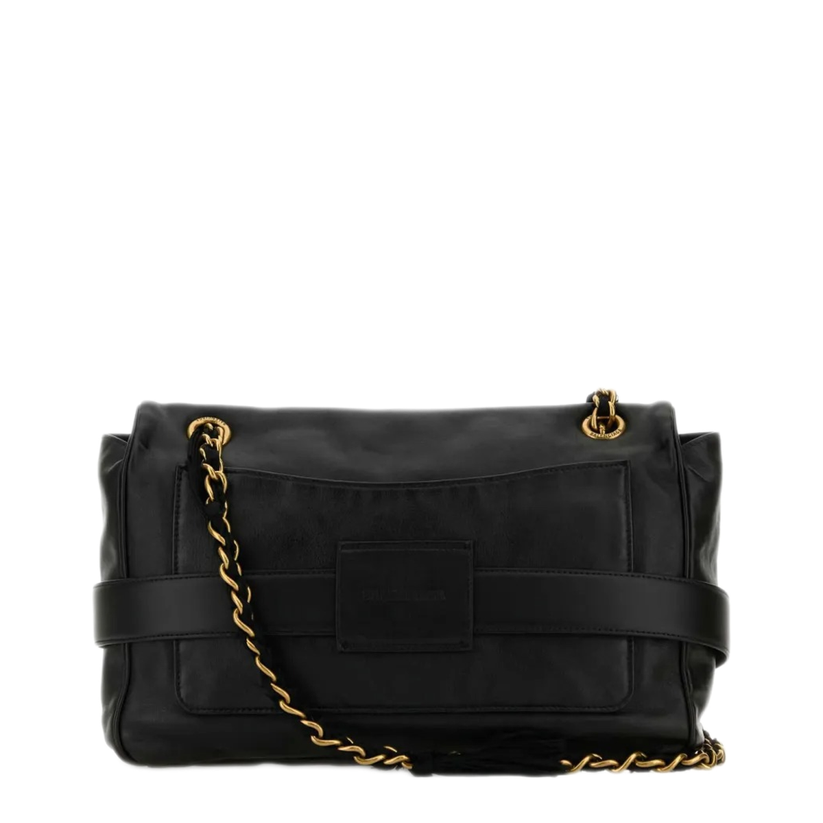 Modu Medium Calf Leather Shoulder Bag - Black
