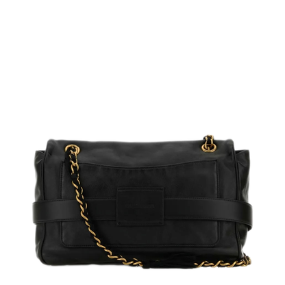 Modu Medium Calf Leather Shoulder Bag - Black