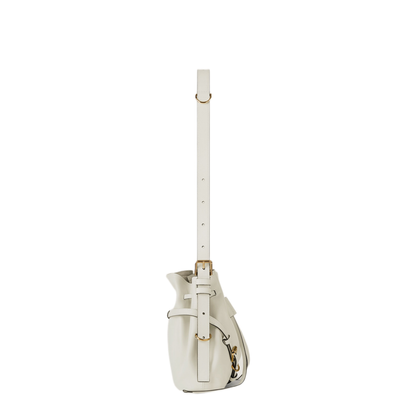 Voyou Small Calfskin Bucket Bag - Ivory