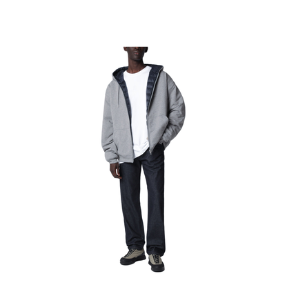 Reversible Fuse Hooded Sweatshirt in Stone/Night