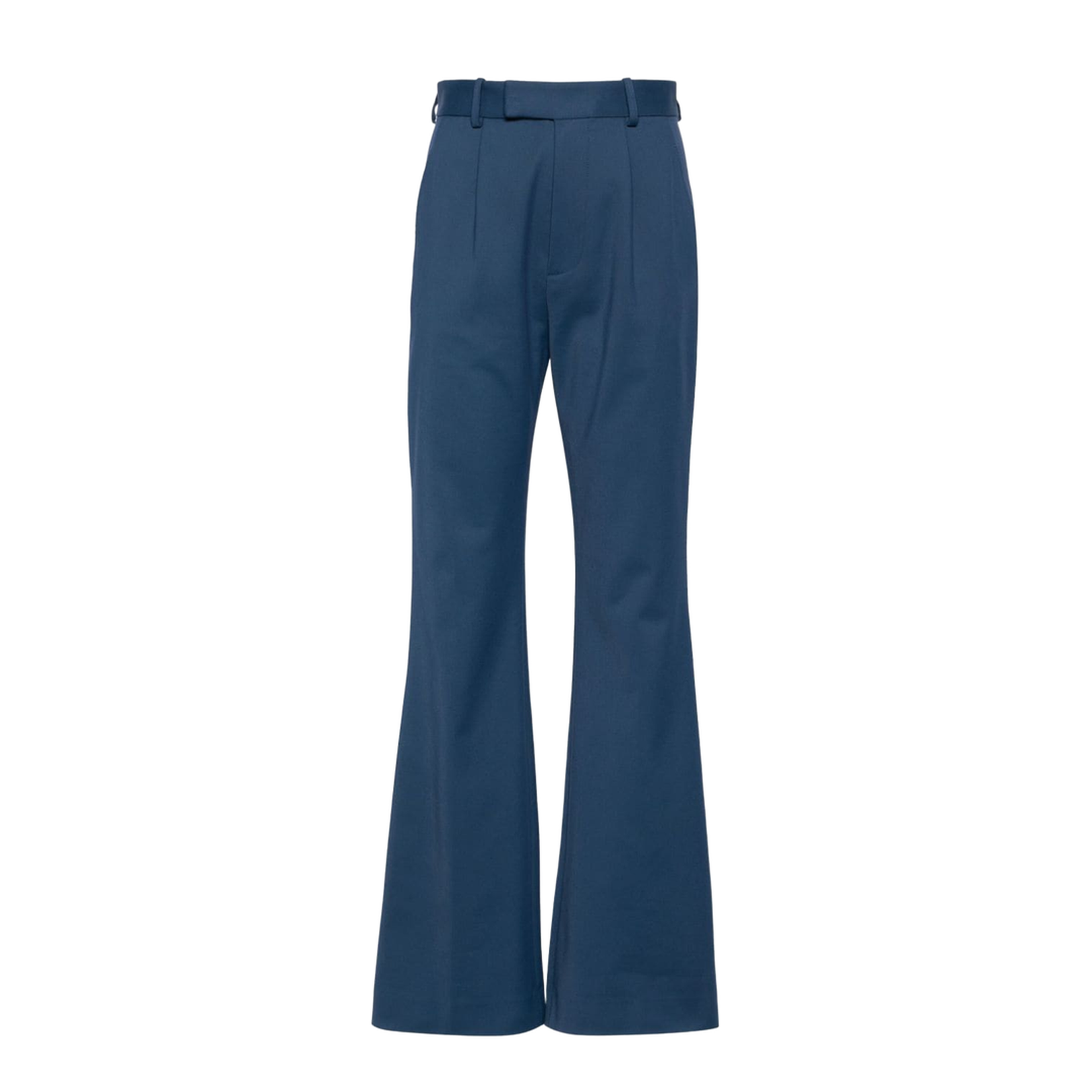 High-Waisted Flared Trousers