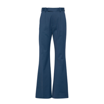 High-Waisted Flared Trousers