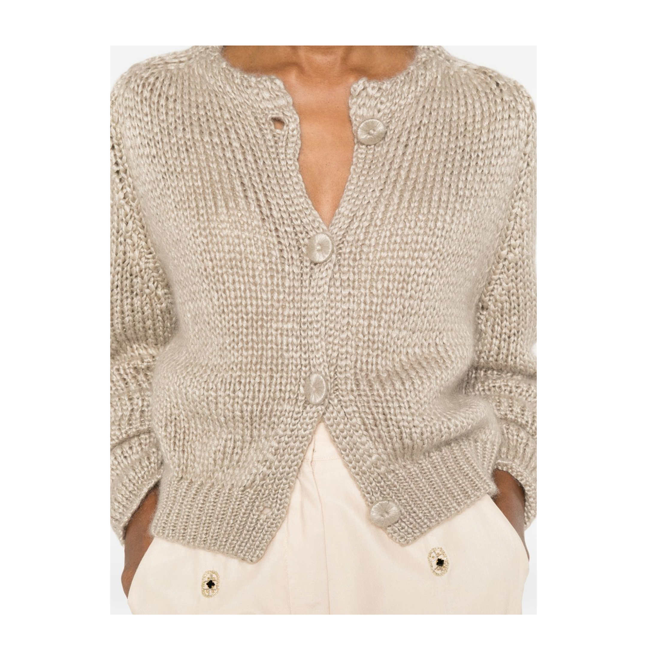 MAYFEYR - Forte Forte - Sweaters Beige - 15152MYKNITMANDORLA