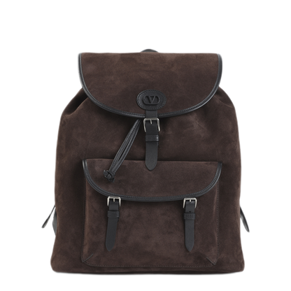Antibes Suede Backpack - Ebony