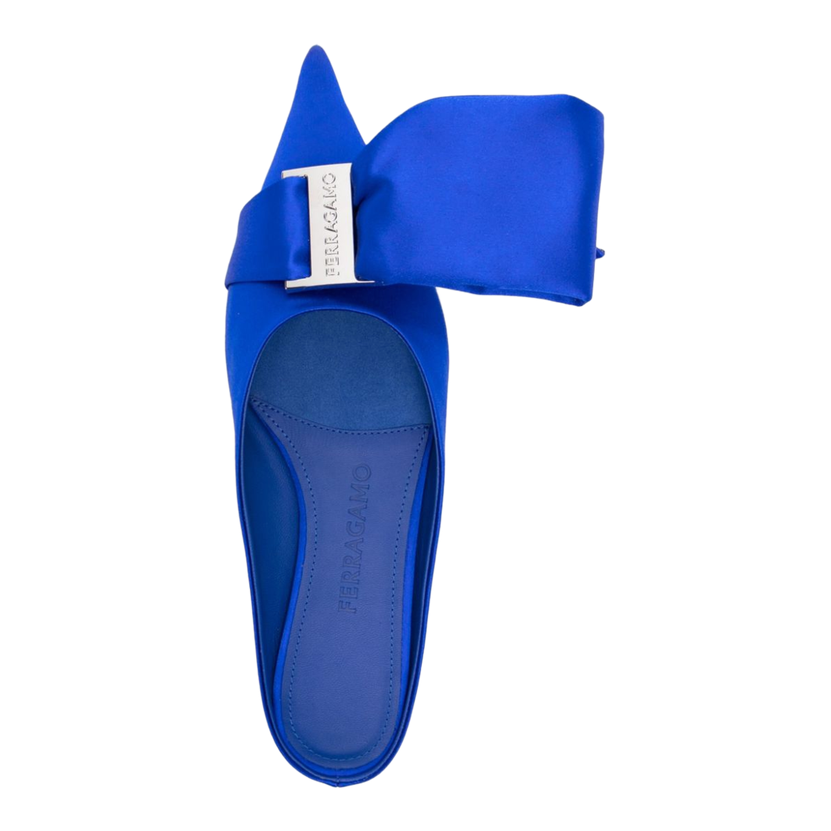 Royal Blue Satin Sandals