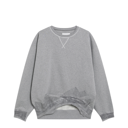 MAYFEYR - Maison Margiela - Taped Cotton Jersey Sweatshirt In Grey - S67GU0038S25505858M