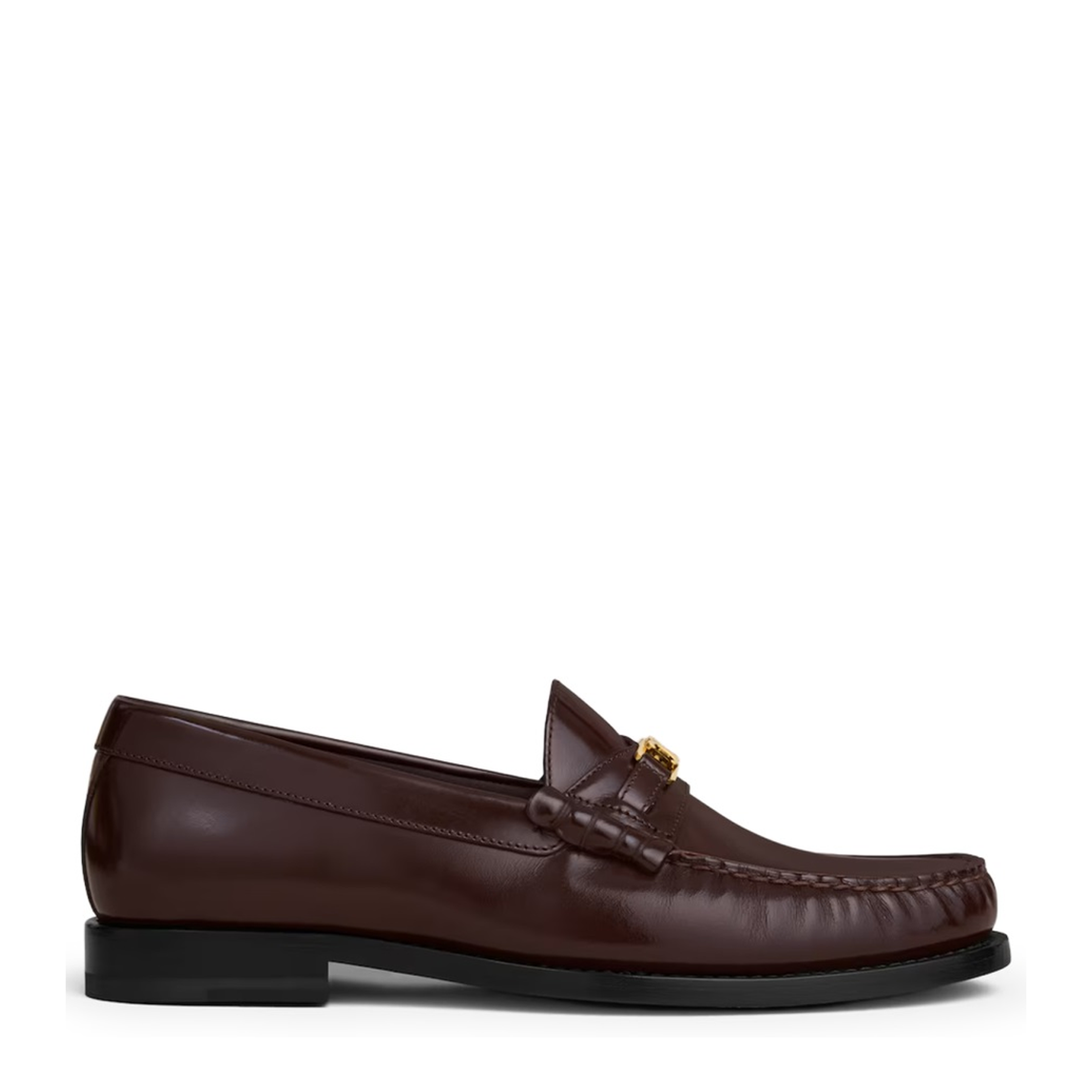 Luco Loafer in Polished Bullskin - Dark Brown