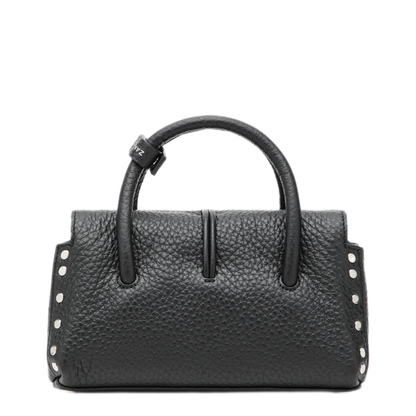 MAYFEYR - Zanellato - Dotta Baby Black Grained Leather Bag - 068750B1120000Z0001