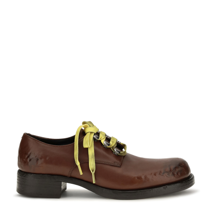 MAYFEYR - Prada - Antique Leather Lace-Up Loafers - 1E605OF0353ZPR