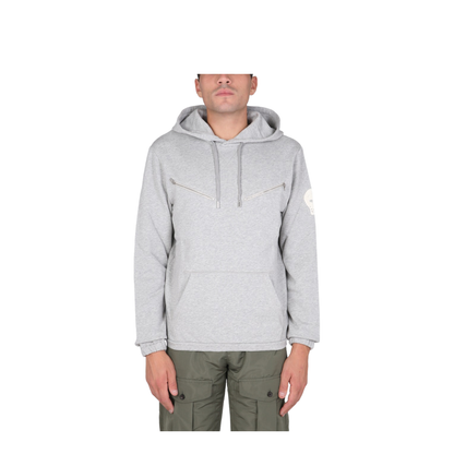 Sweatshirt with Embroidered Skull