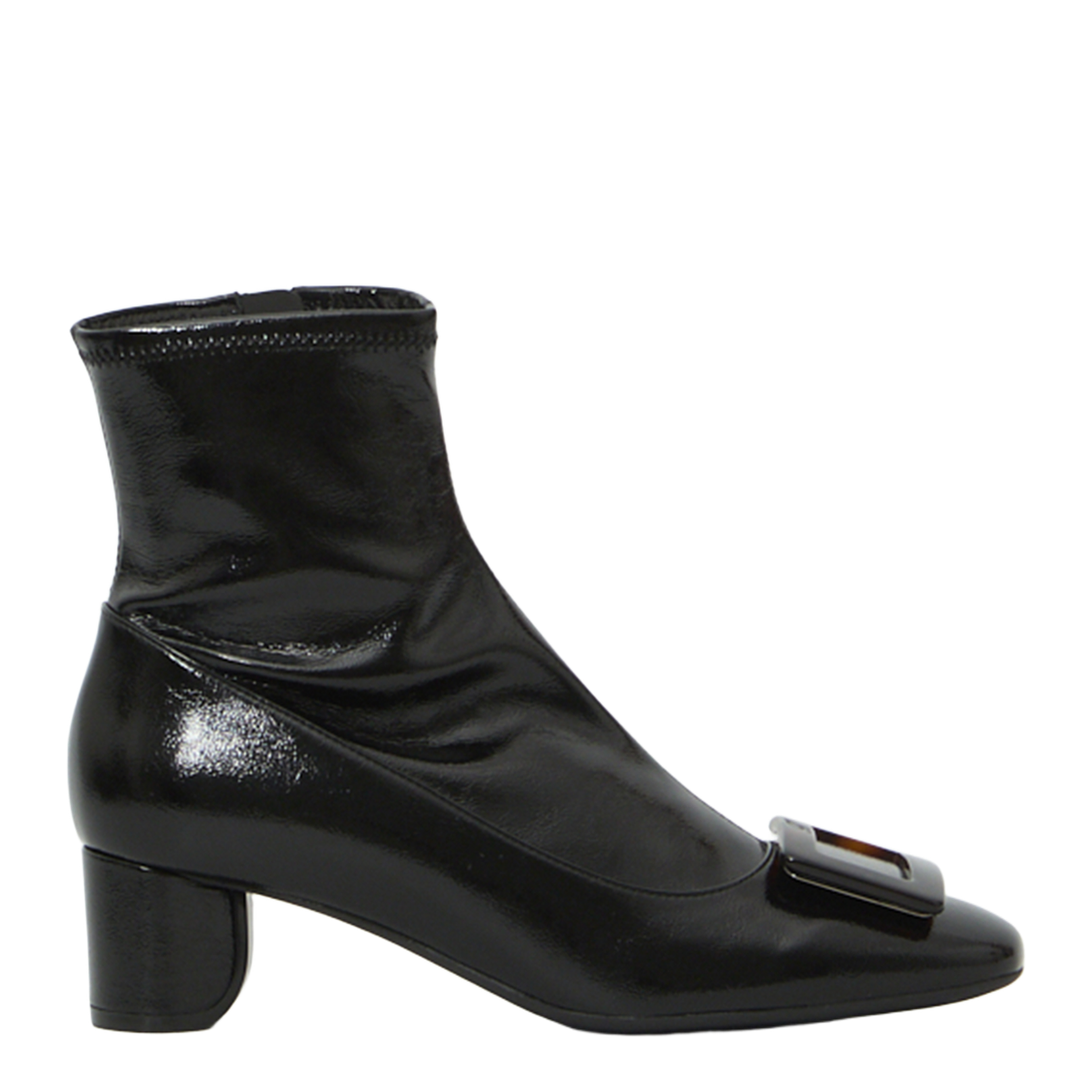 MAYFEYR - Roger Vivier - Roundy Turtle Stretch Ankle Boots - RVW76145670VNQB999
