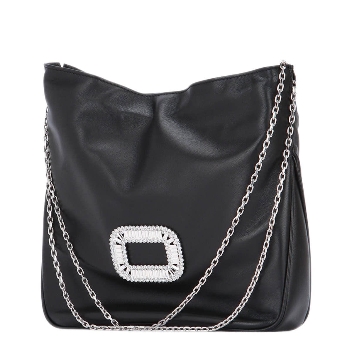 Pilgrim Pocket Mini Sheep Leather Clutch - Black