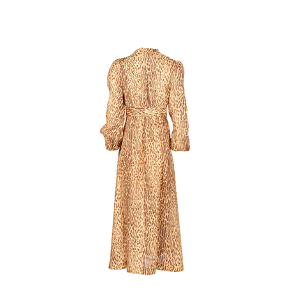 Leopard Print Button Front Dress