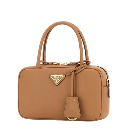 Peach Leather Handbag
