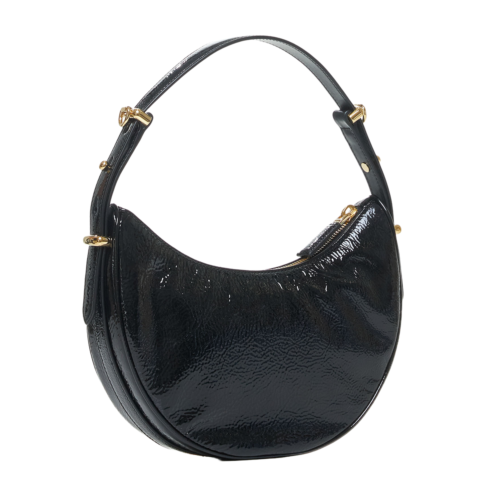 Arque' Glossy Leather Bag