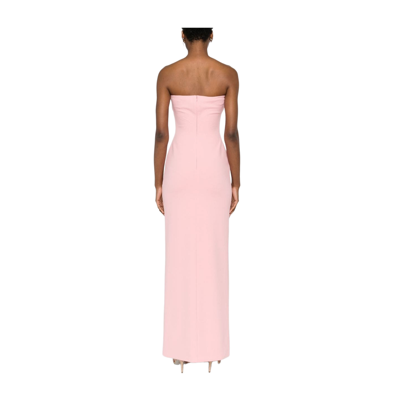 Strapless Pink Maxi Dress
