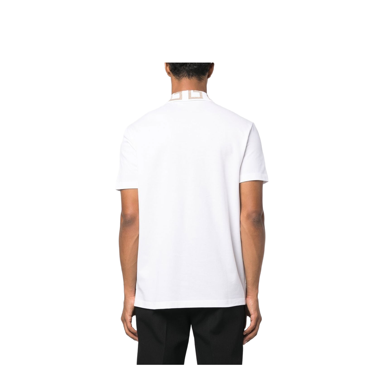 Versace Greca Short-Sleeved Polo Shirt