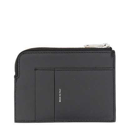 Signature Stripe Zipper Wallet
