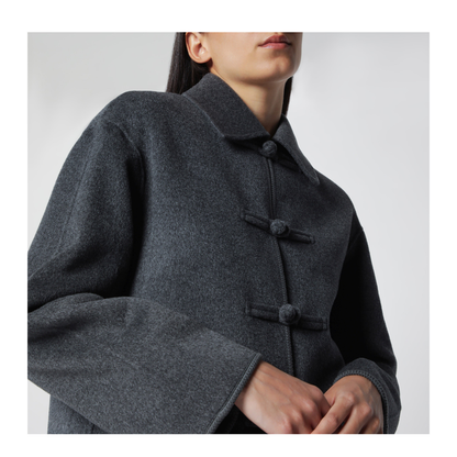 MAYFEYR - Róhe - Dark Grey M Lange Double Faced Wool Jacket - 420-11-409WO021