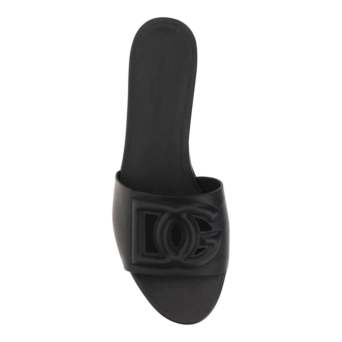 Calfskin Slides with DG Millennials Logo