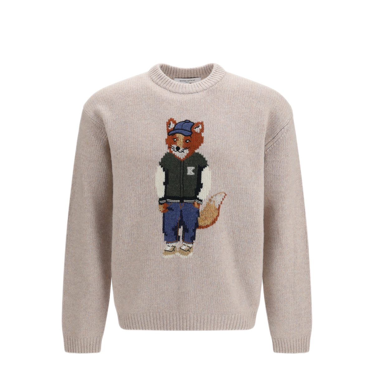 MAYFEYR - Maison Kitsuné - Dressed Fox Wool Blend Sweater - MRMKJ02KT12410548