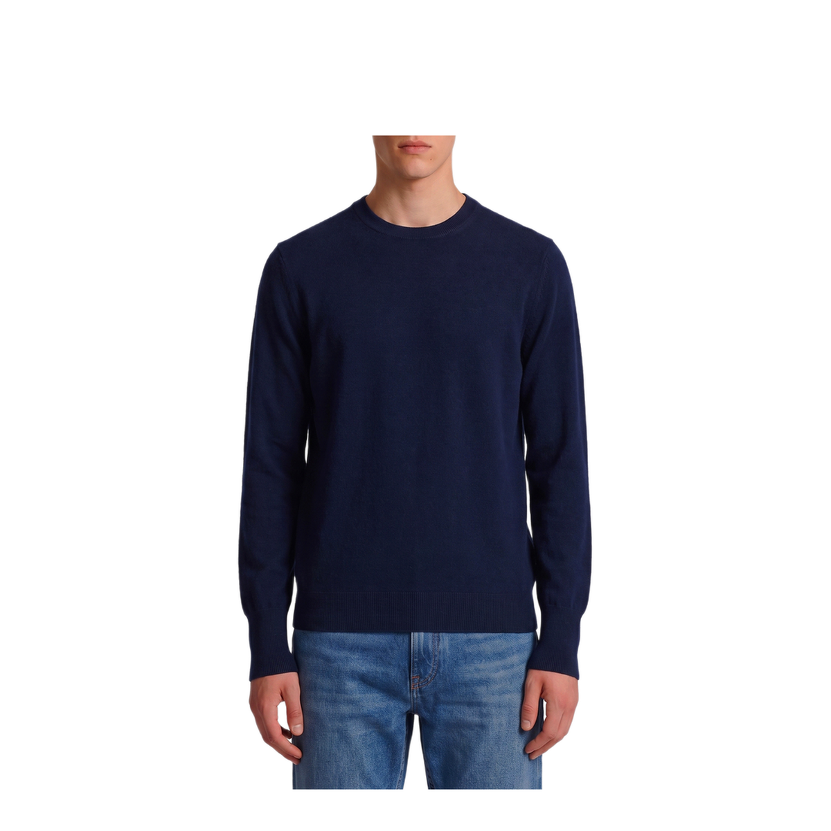 MAYFEYR - BALLANTYNE - Navy Crewneck Pullover - B2P00012K0013777