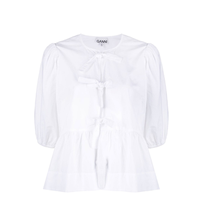 Cotton Peplum Top