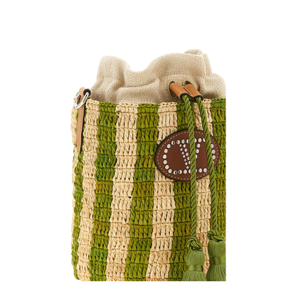MAYFEYR - Valentino - Raffia Small Bucket Bag - W2B0T03IXUC8J