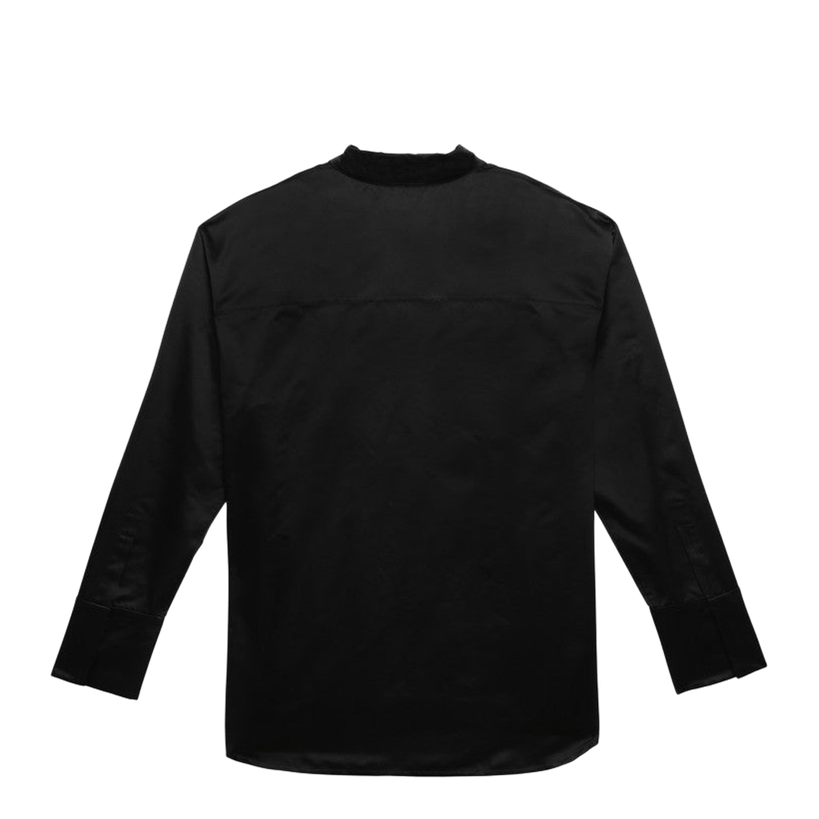 Classic Black Silk Shirt