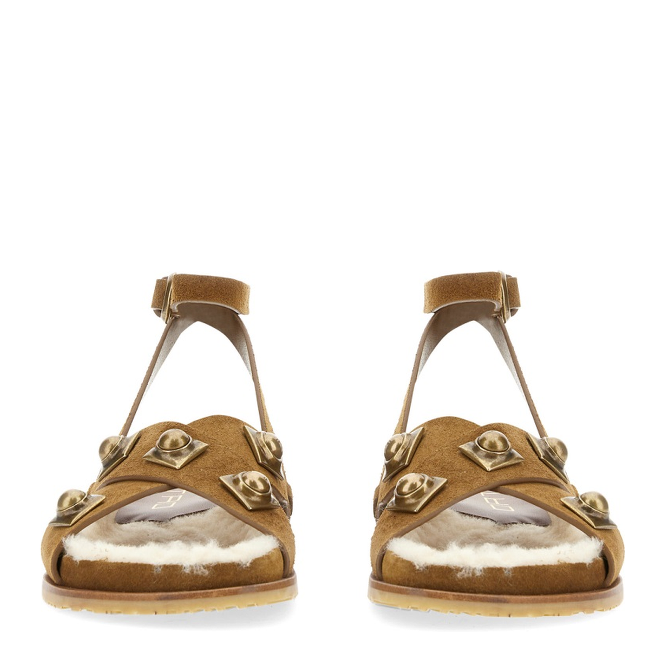 Crown Me Sandals - Beige