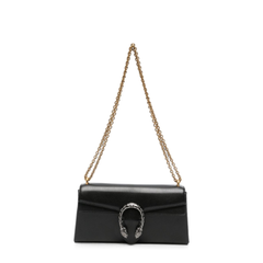 Dionysus Medium Goat Leather Shoulder Bag - Black
