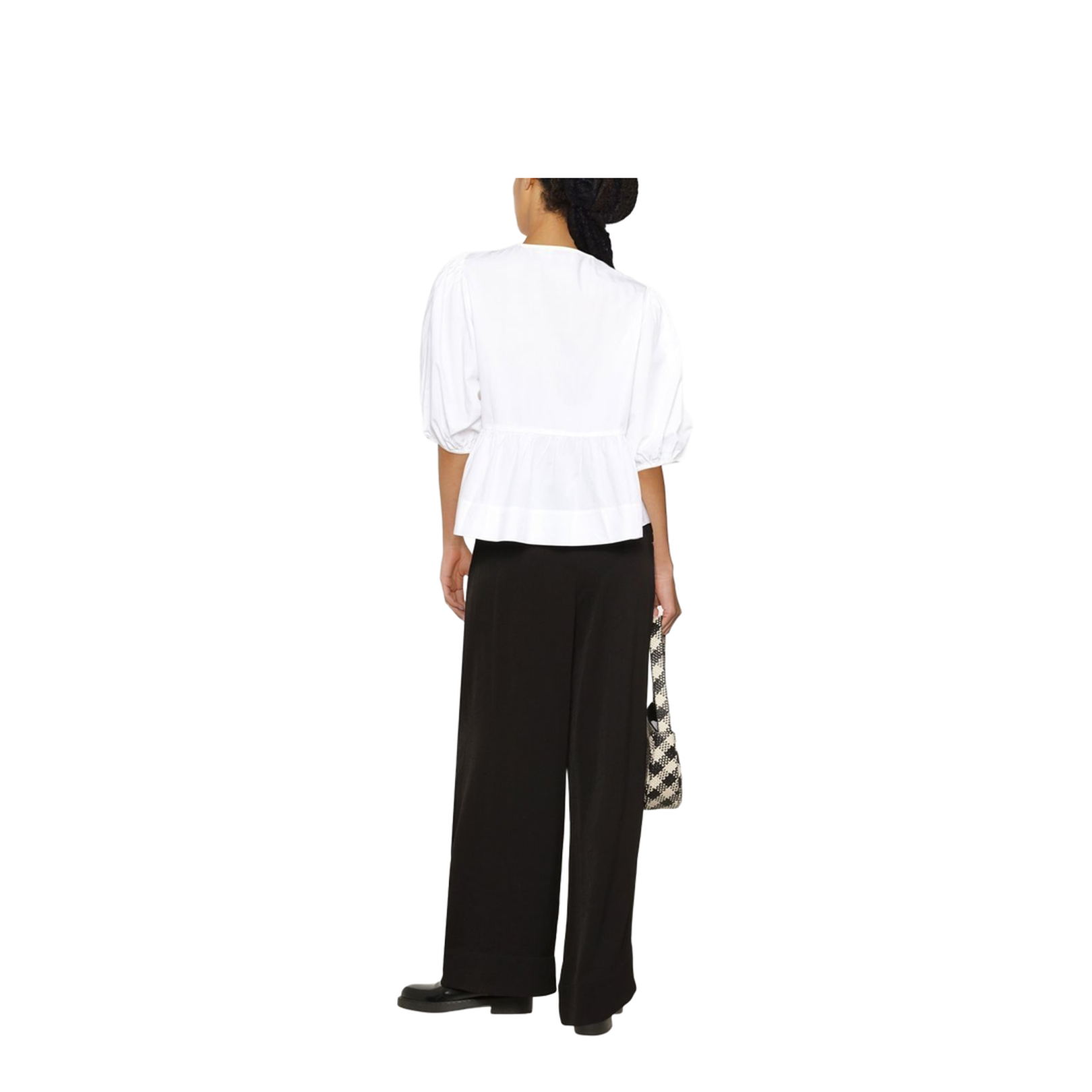 Cotton Peplum Top