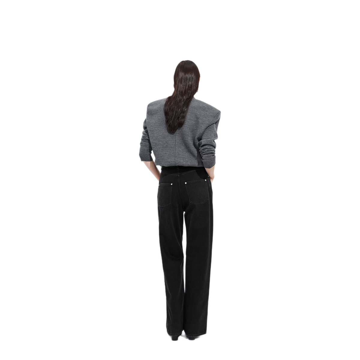 MAYFEYR - Bottega Veneta - Faded Black Wide Leg Jeans - 862817V69O01000