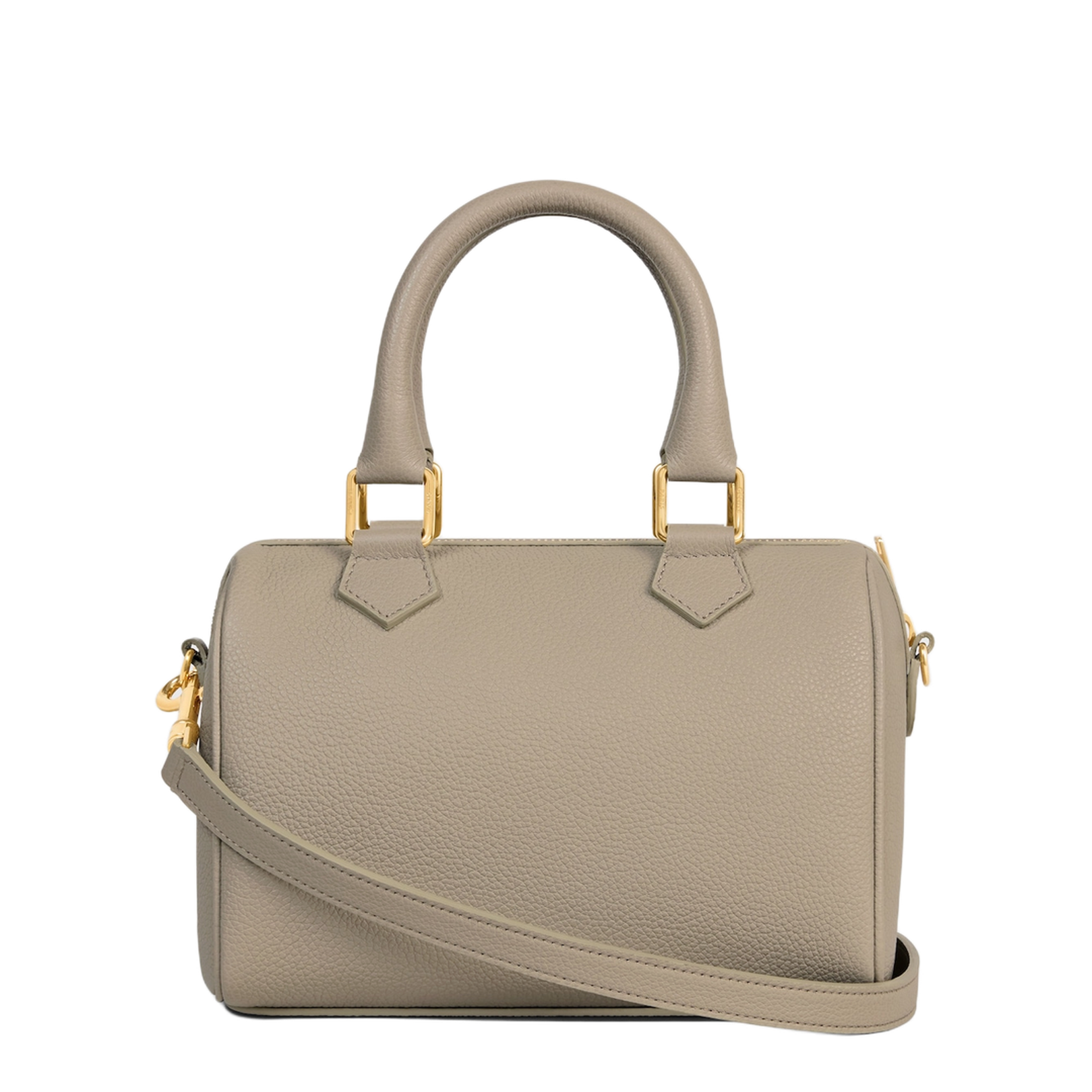 Small Boston in Grained Calfskin - Modern Taupe