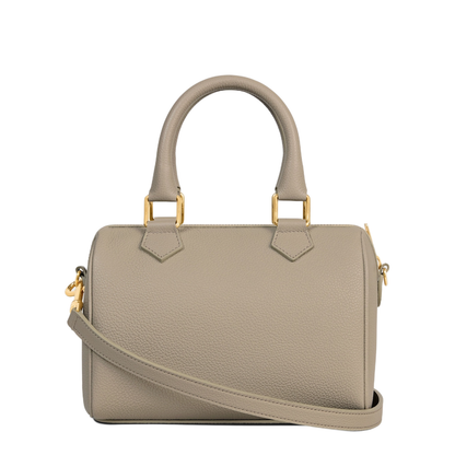 Small Boston in Grained Calfskin - Modern Taupe