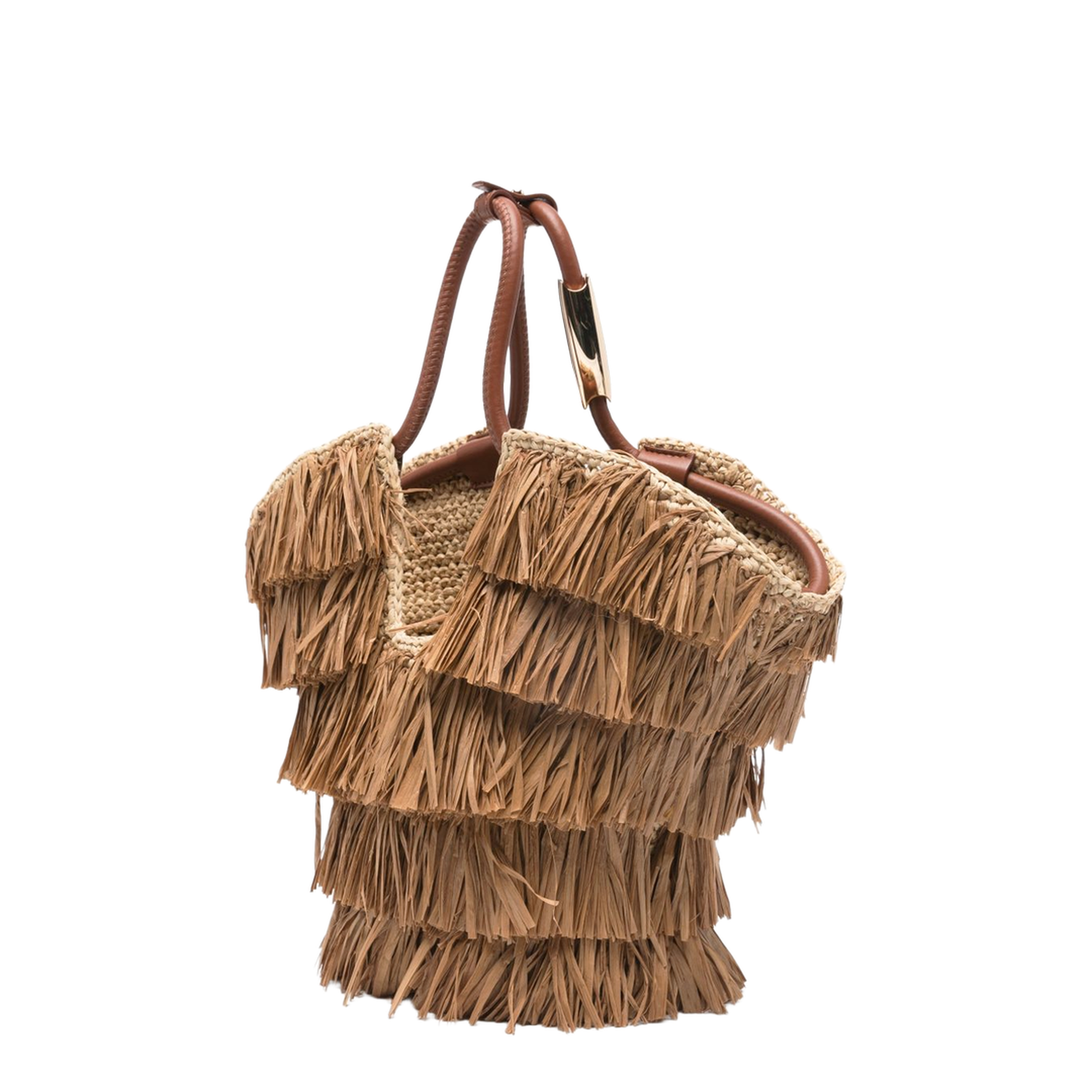Goldentime Fringed Tote Bag