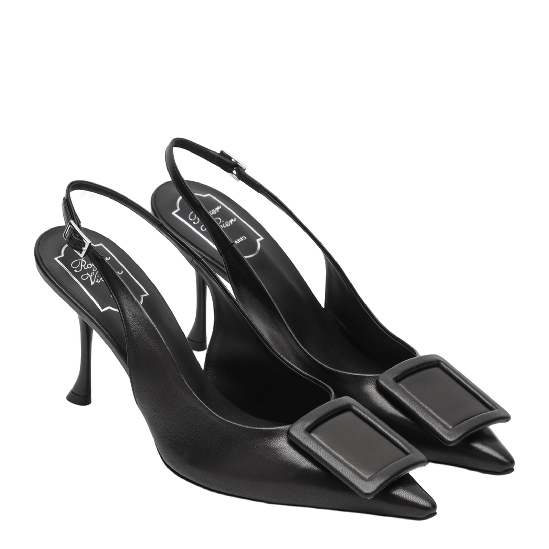 MAYFEYR - Roger Vivier - Nappa Leather Slingbacks Black - RVW8304578091TB999